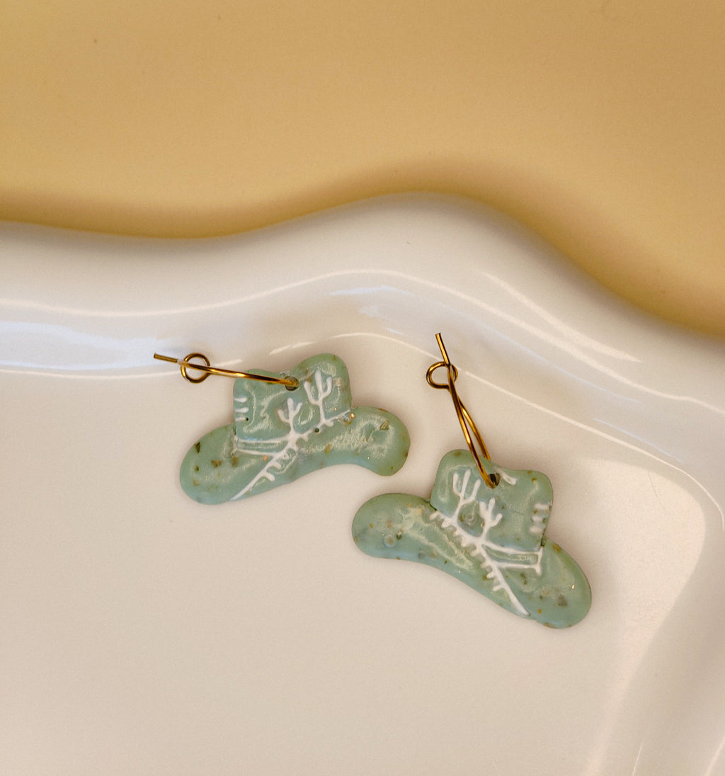 Western Hats & Heels - Mint Green