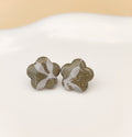 Terra Elegance – Olive Bloom Studs