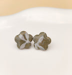Terra Elegance – Olive Bloom Studs