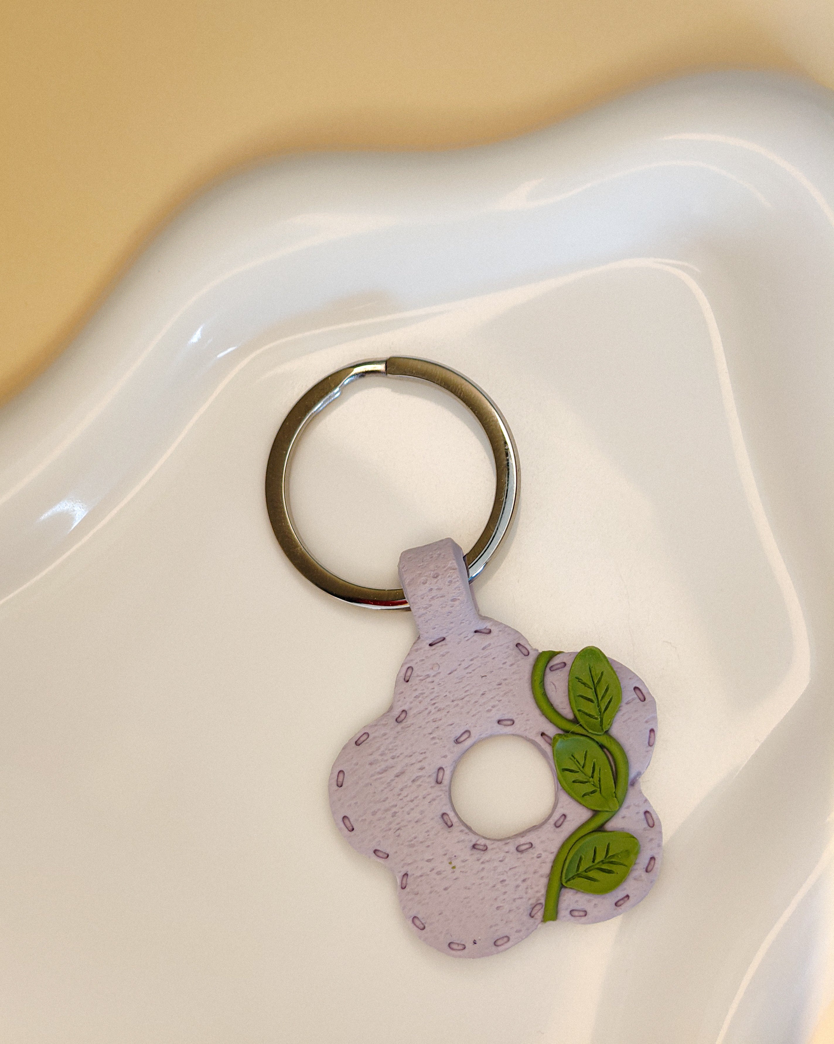Lavender Blossom Keychain