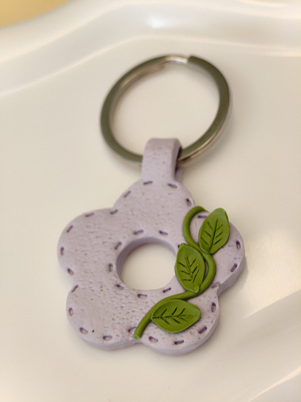 Lavender Blossom Keychain
