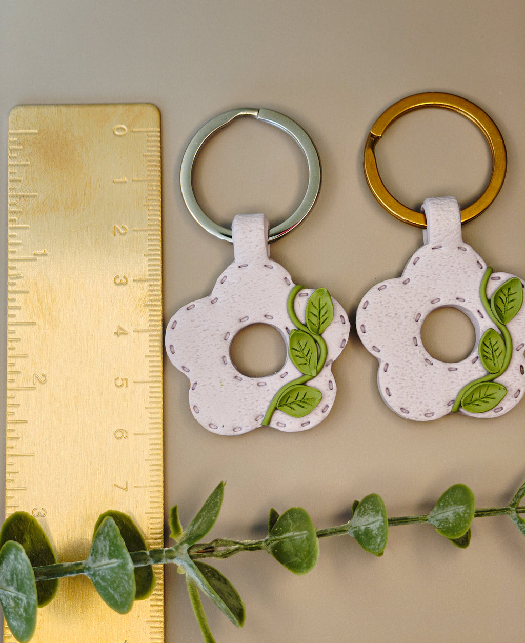 Lavender Blossom Keychain