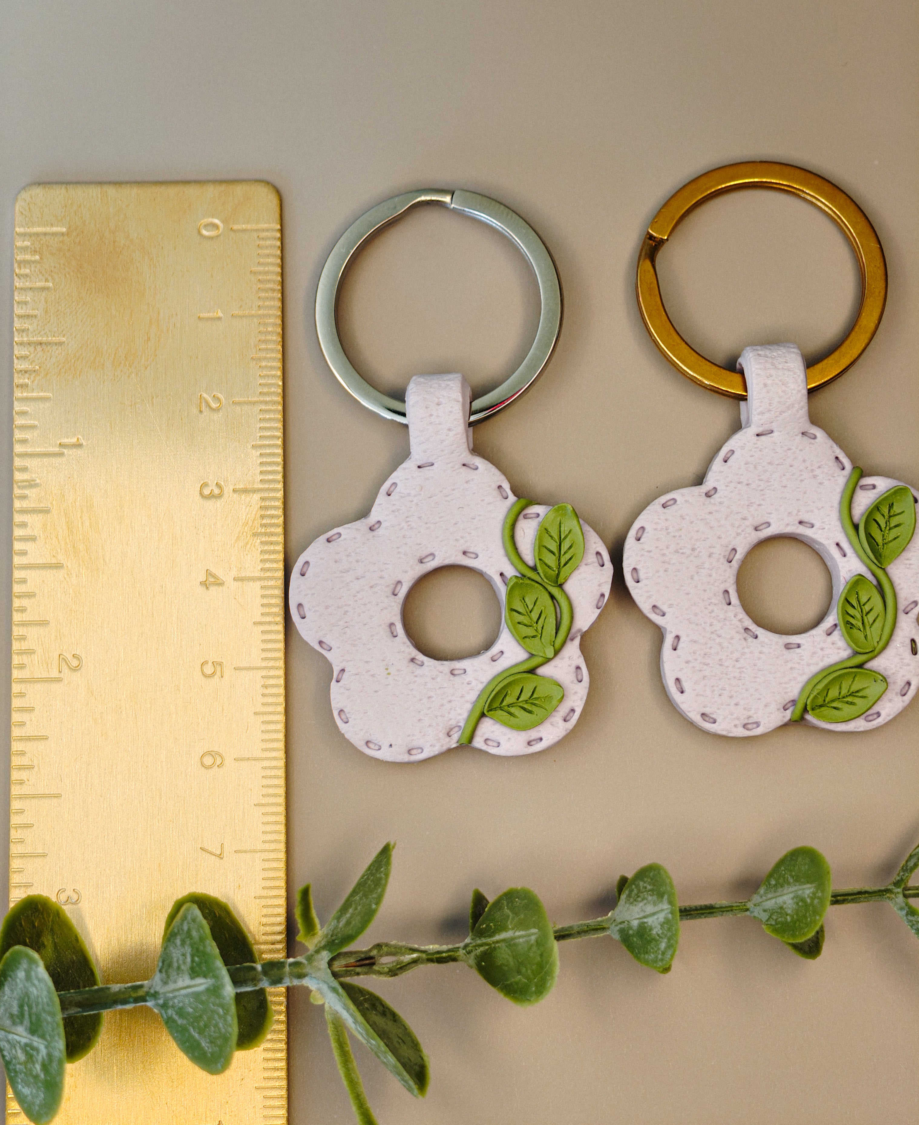Lavender Blossom Keychain