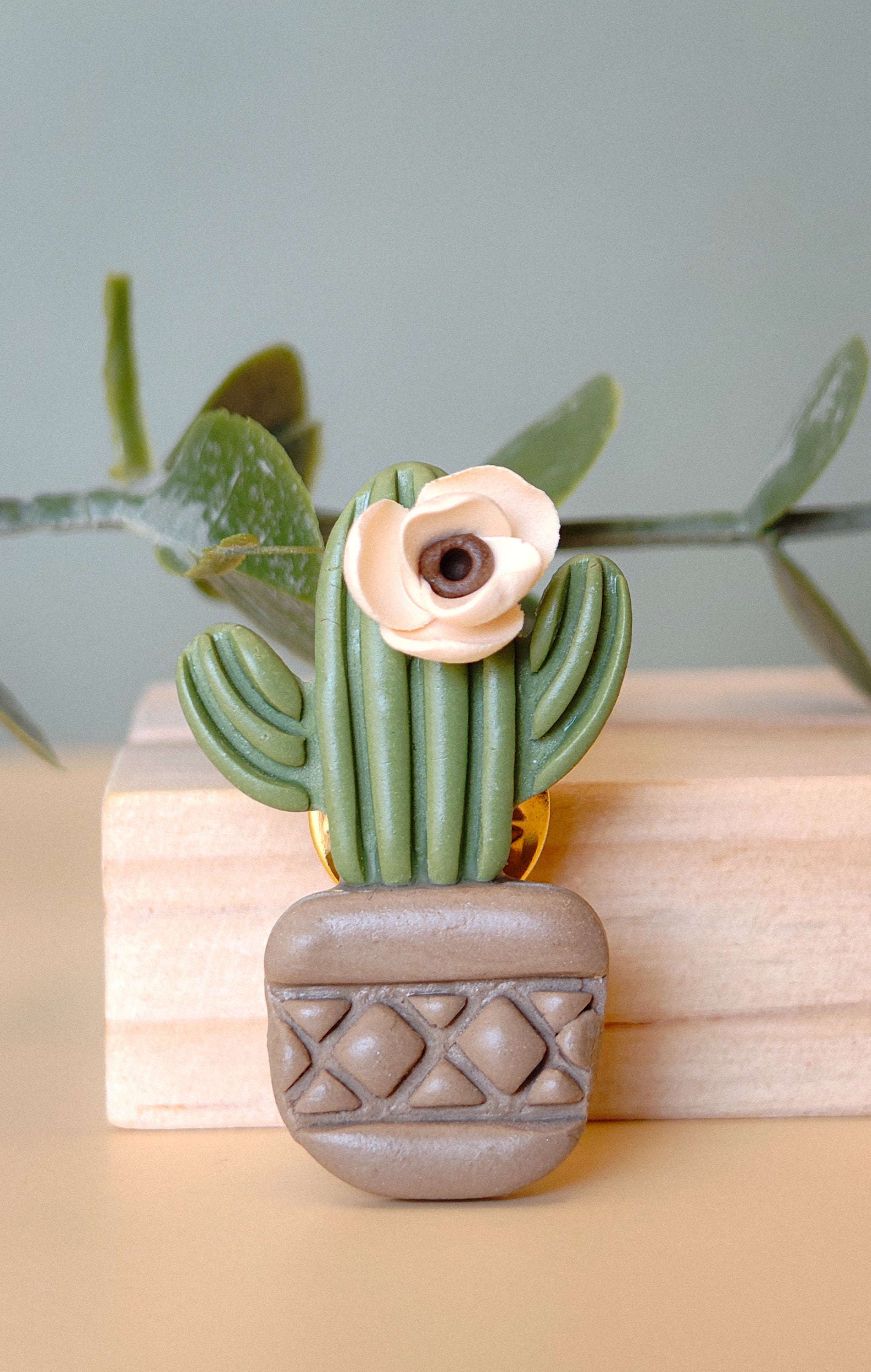 Blooming Cactus Pin