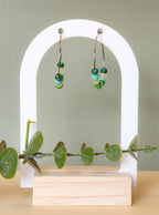 Golden Thread - Beaded Curve - Earrings