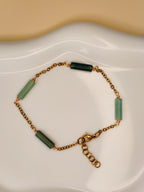 Golden Thread - Bar - Green Mix - Bracelet
