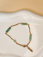 Golden Thread - Cluster - Light Green - Bracelet