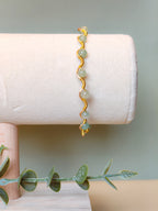 Golden Thread - Wave - Light Green - Bracelet