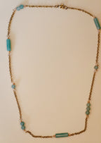 Golden Thraed - Cluster - Light Green - Necklace