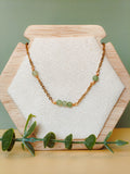 Golden Thread - Balance - Light Green - Necklace