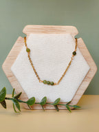 Golden Thread - Balance - Green - Necklace