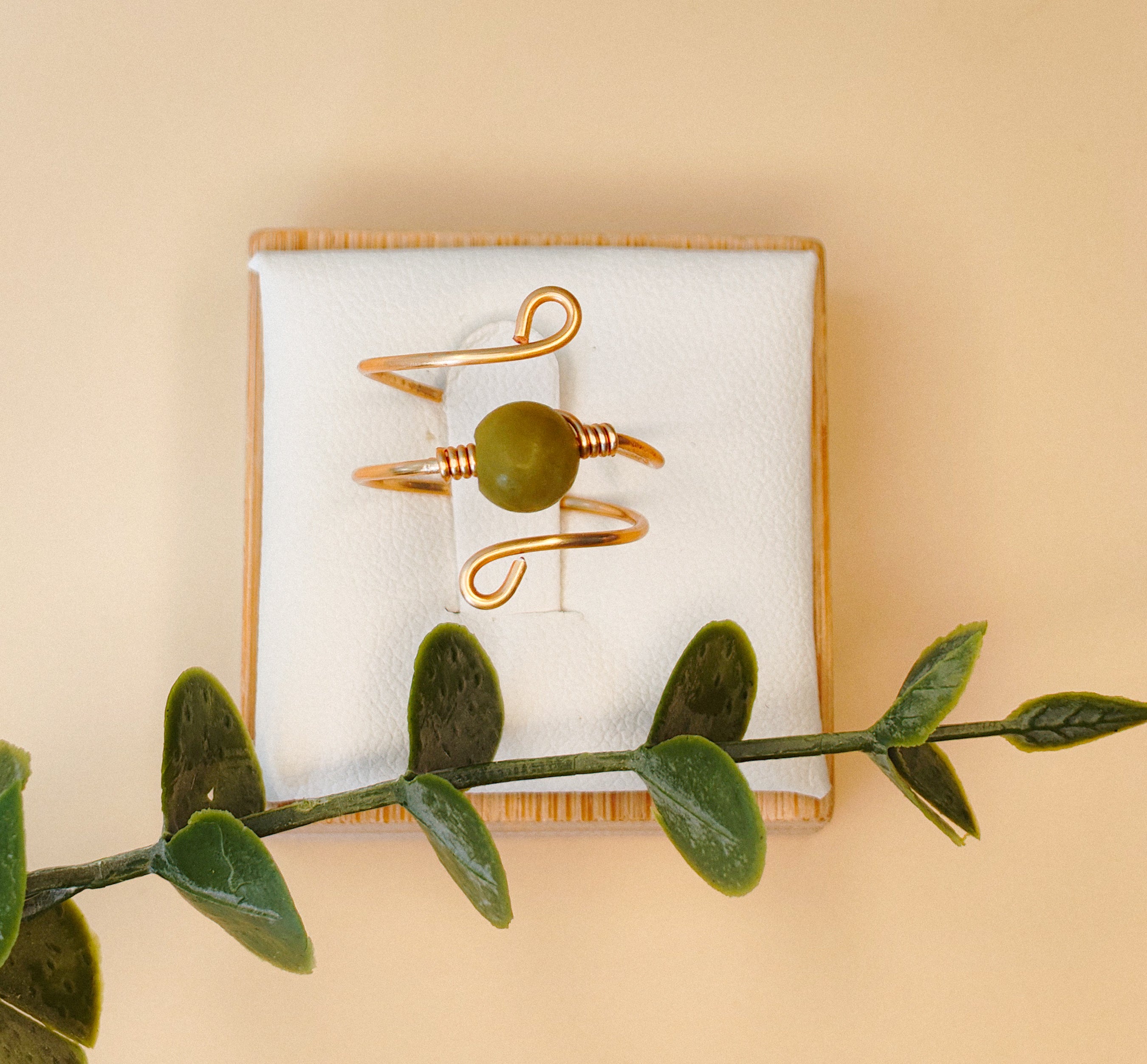 Golden Thread - Flow - Green - Ring