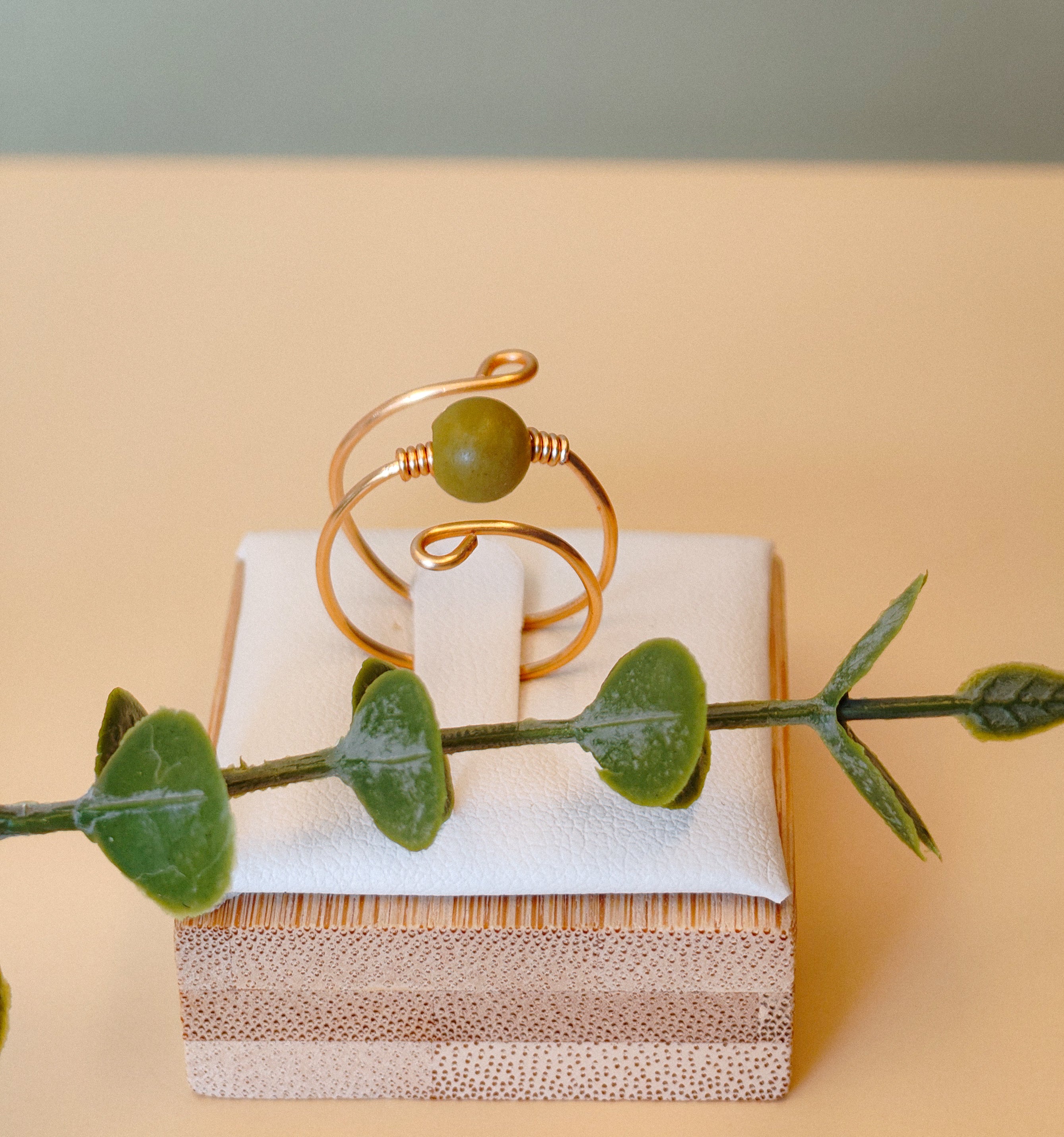 Golden Thread - Flow - Green - Ring