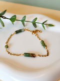 Golden Thread - Cluster - Green - Bracelet