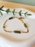 Golden Thread - Cluster - Green - Bracelet