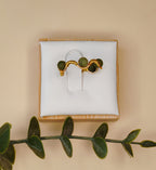 Golden Thread - Wave - Green - Ring