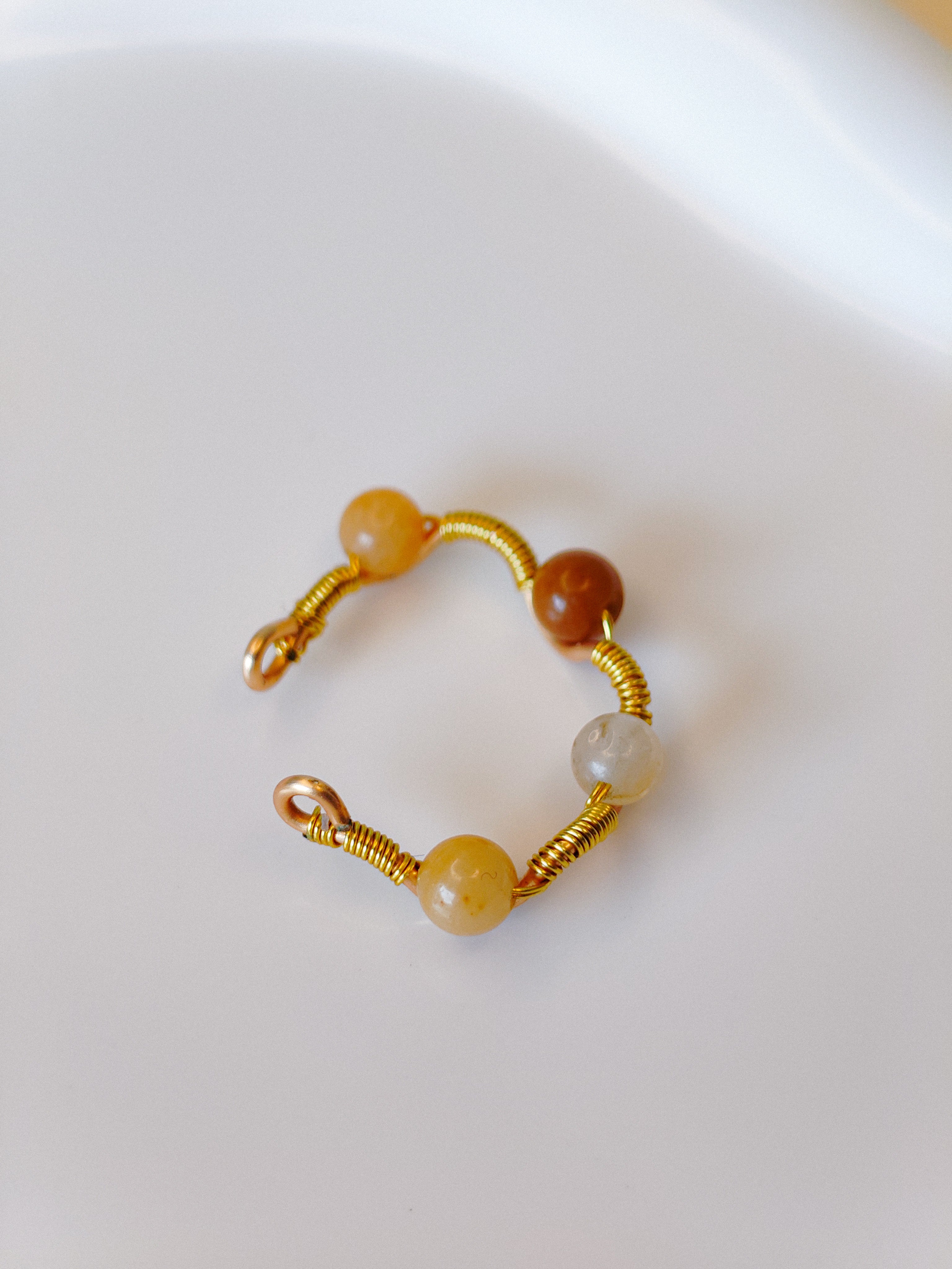 Golden Thread - Wave - Honey - Ring
