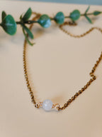 Golden Thread - Core - White - Necklace