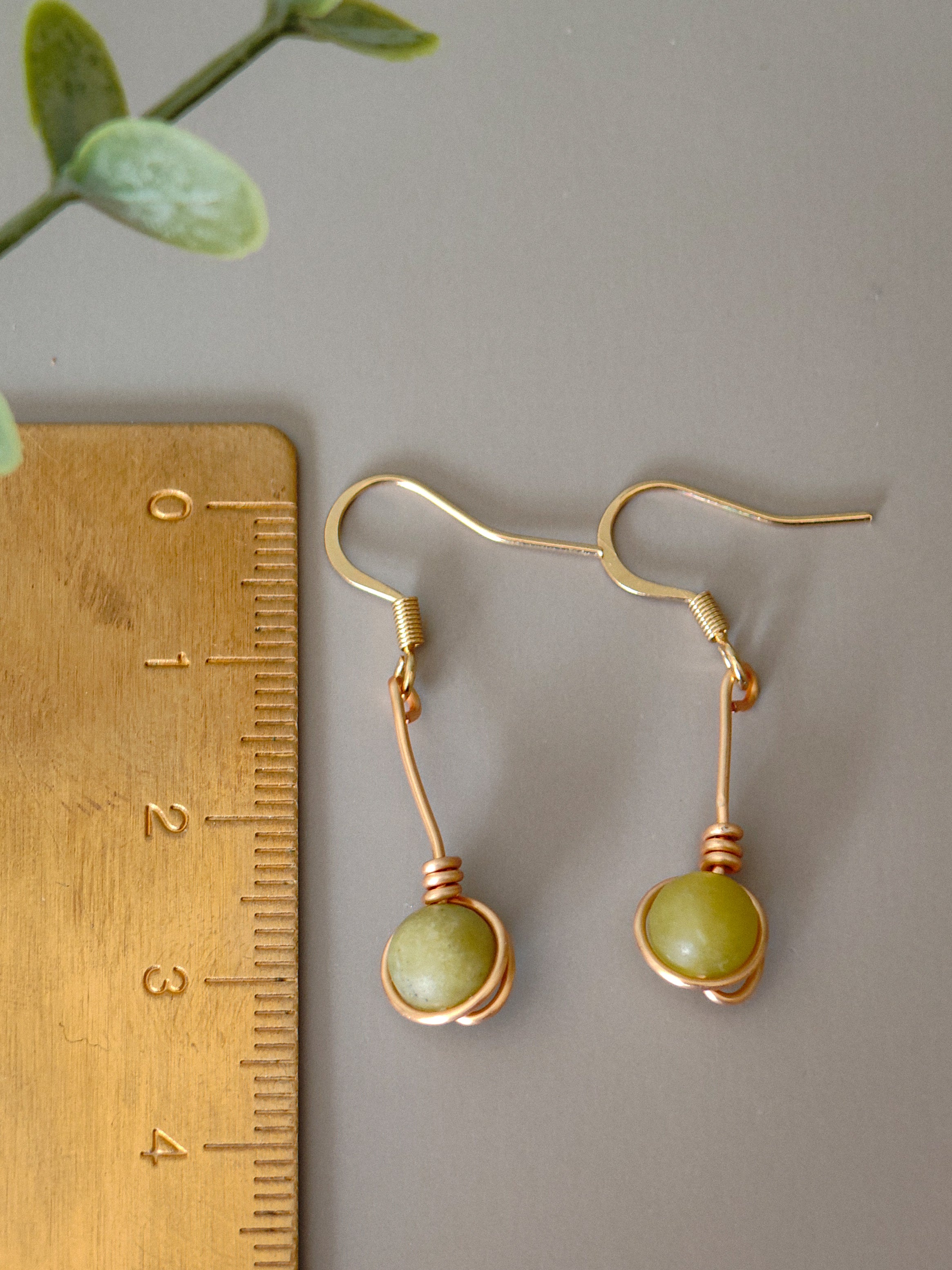 Golden Thread - Small Drop - Earrings