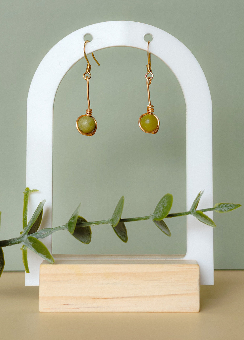 Golden Thread - Small Drop - Earrings