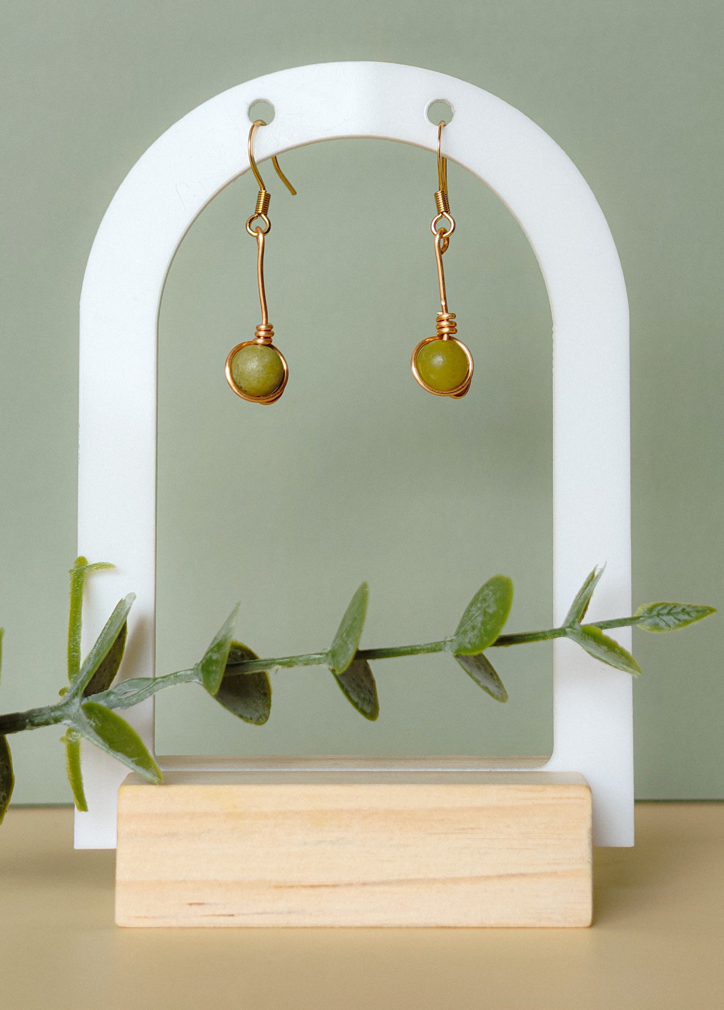 Golden Thread - Small Drop - Earrings